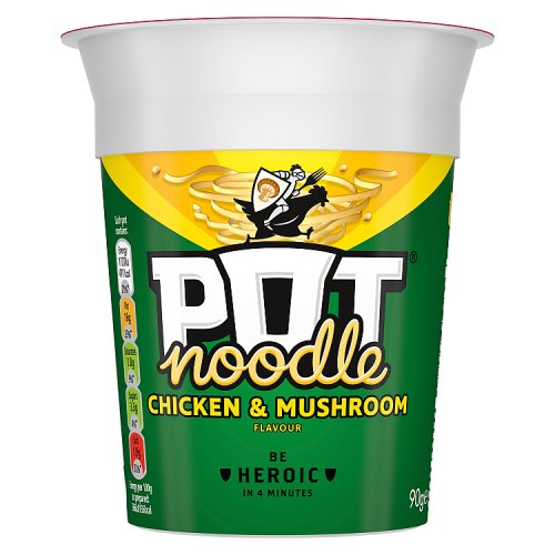 Pot Noodle Chicken And Mushroom British Corner Shop