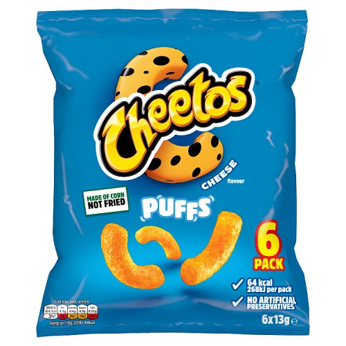 Cheetos Cheese Puffs 8 Pack - Multipack Crisps